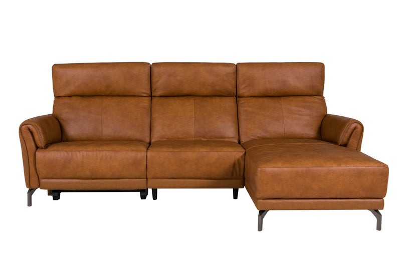 Amalfi Corner Electric Recliner Right Hand Facing - Tan