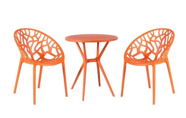 Millie Trellis Garden Furniture Set - Orange