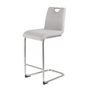 Trento Light Grey Bar Stool PU