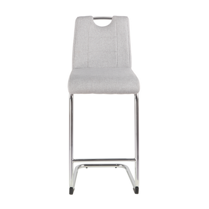 Trento Light Grey Bar Stool PU