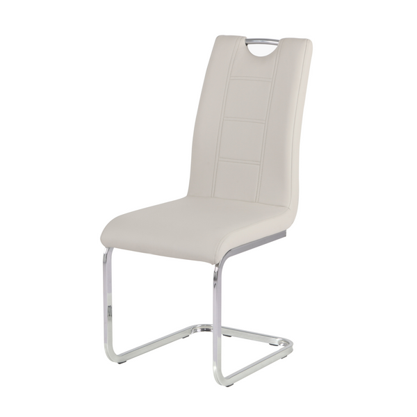 Trento Chair Light Grey PU