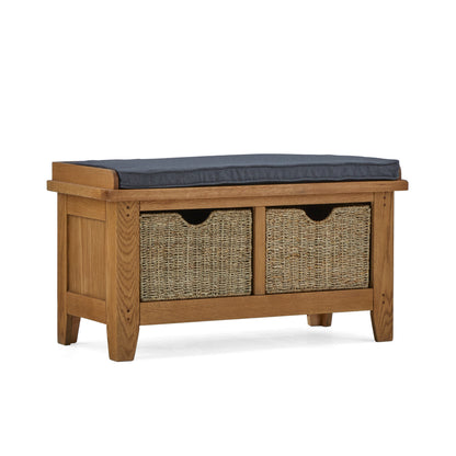 Bandon Hallway Bench With Basket