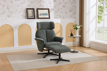 Ronald Swivel Leisure Chair w/ Stool