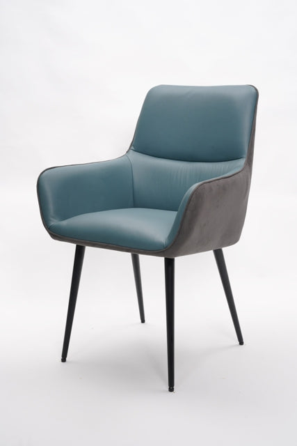 Robyn Dining Chair Leather Blue