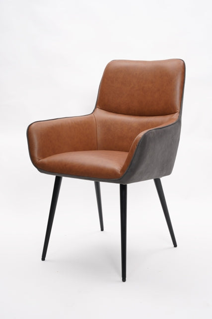 Robyn Dining Chair Leather Cognac