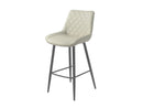 Sydney Bar Stool Taupe With Black Legs