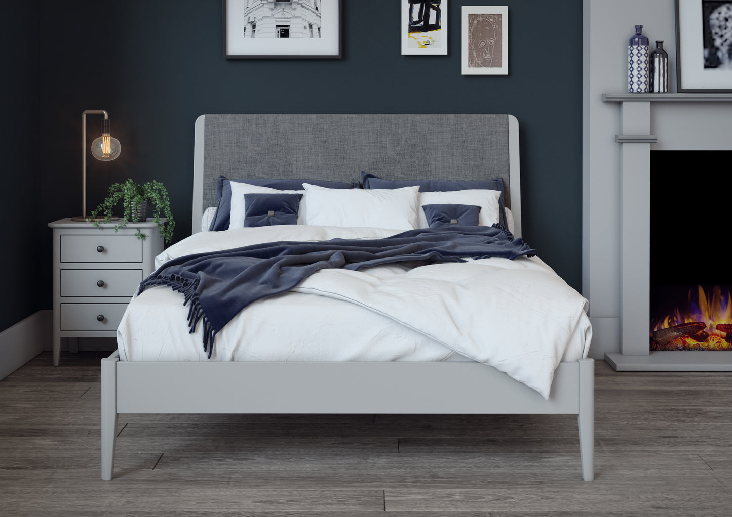 Stoke Bed - Light Grey