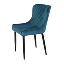 Treviso Velvet Chair Blue