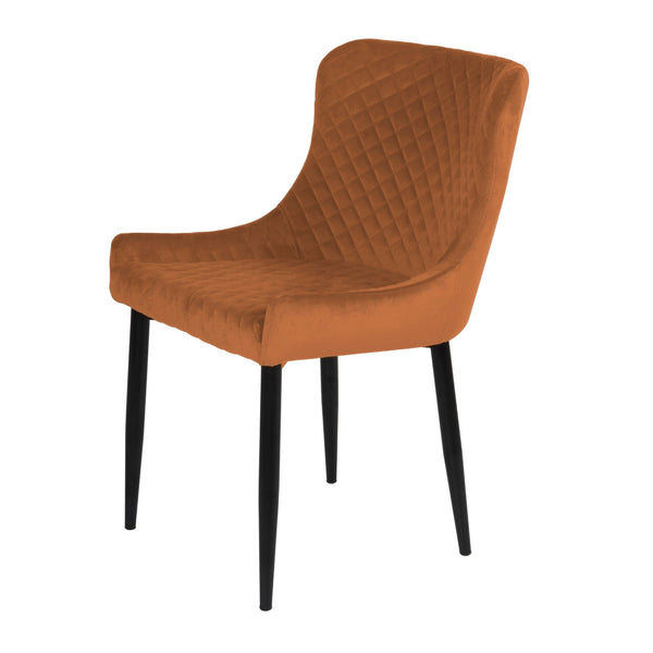Treviso Velvet Chair Orange