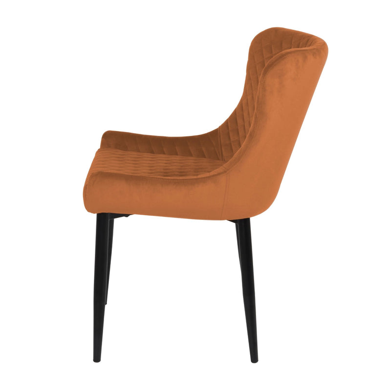 Treviso Velvet Chair Orange