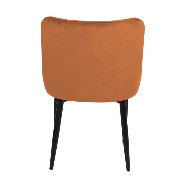 Treviso Velvet Chair Orange