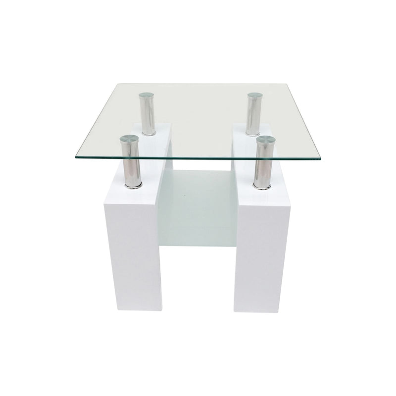 Viola End Table - White