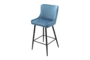 Treviso Bar Stool Blue Velvet