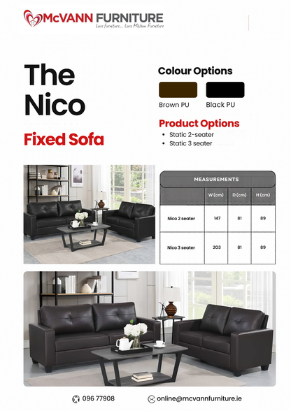 The Nico Fixed Sofa