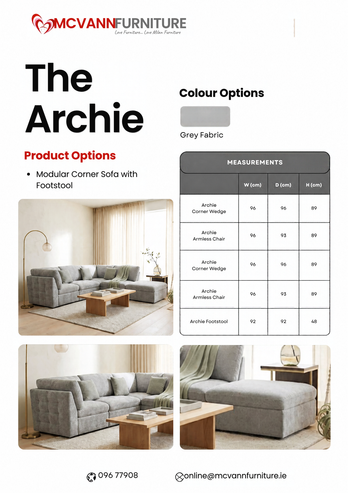 The Archie Modular Corner Sofa