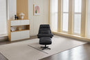 Tina Leisure Chair w/Footstool Dark Grey