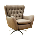 Dallas Reclining Swivel Chair Tan
