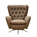 Dallas Reclining Swivel Chair Tan