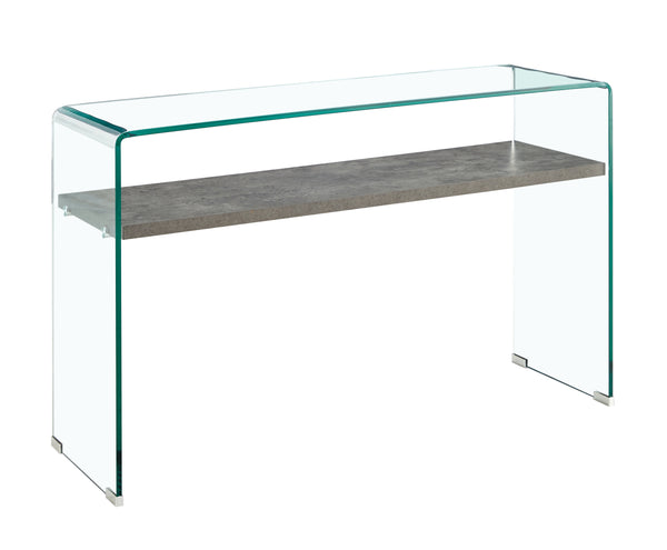 Venice Console Table Grey Shelf