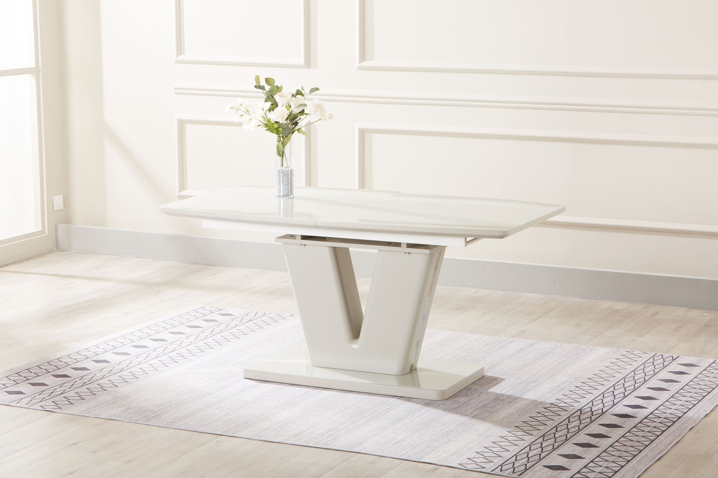 Vincent 1.6 Metre Extension Table Light Grey