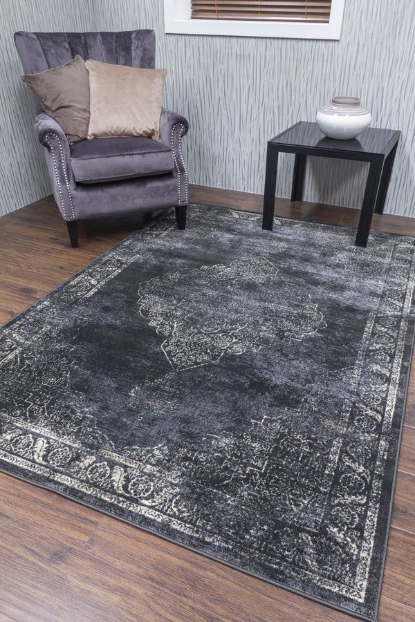 Chic Timeless Rug Charcoal