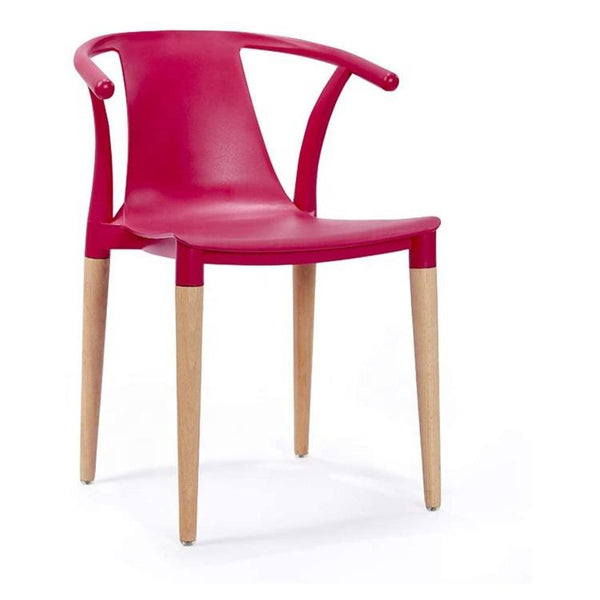 Daisy T Curve Chair Raspberry Red
