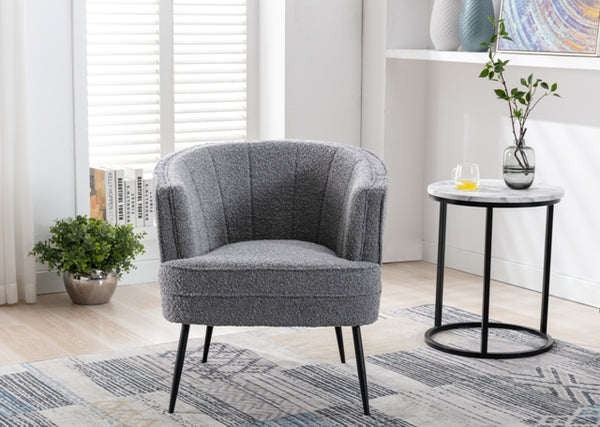 Wendy Tub Chair Grey Boucle