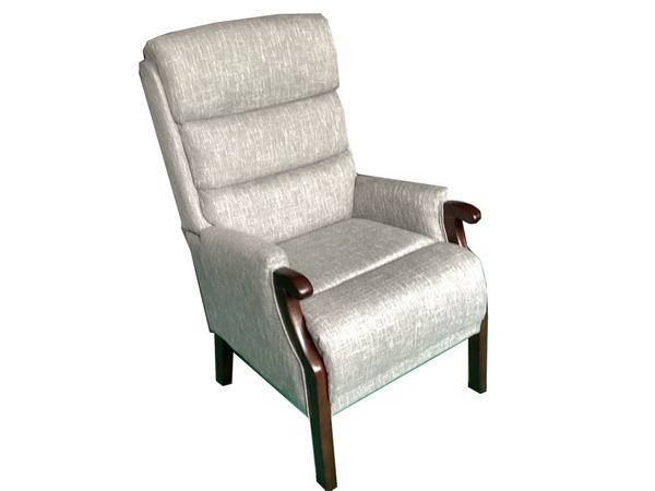 West Fireside Chair Grey Linen
