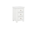 Nia 3 Drawer Locker White