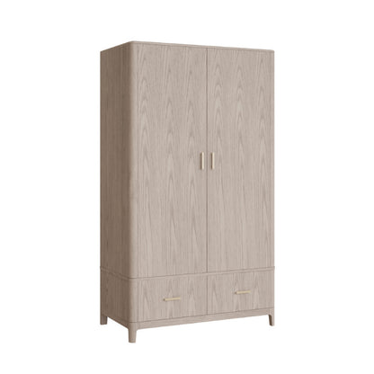 Lara Wardrobe 2 Doors 2 Drawers - Parisian Cream