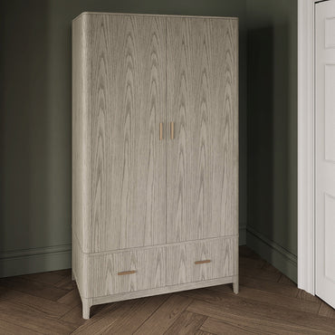 Lara Wardrobe 2 Doors 2 Drawers - Parisian Cream
