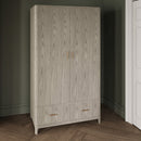 Lara Wardrobe 2 Doors 2 Drawers - Parisian Cream