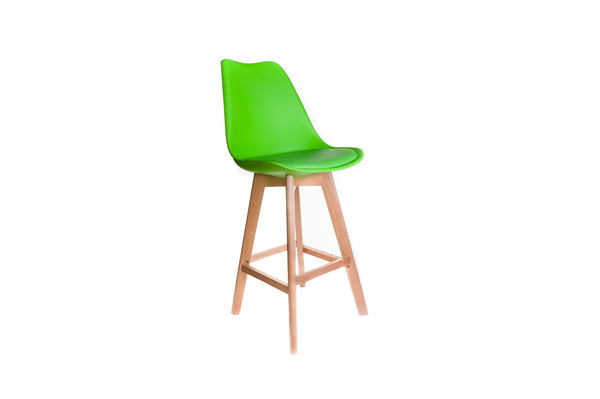 Eames Style Deluxe Bar Stool Green