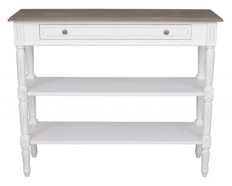Helen 1 Drawer Console Table with 2 Shelves