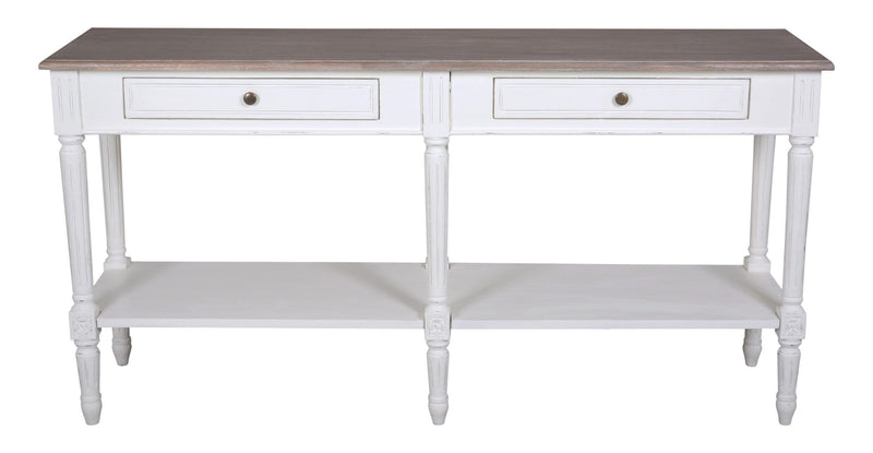 Helen 2 Drawer Console Table with Shelf