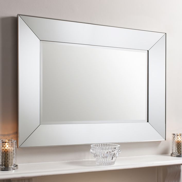 Vicky Rectangle Mirror Silver 1210x910mm