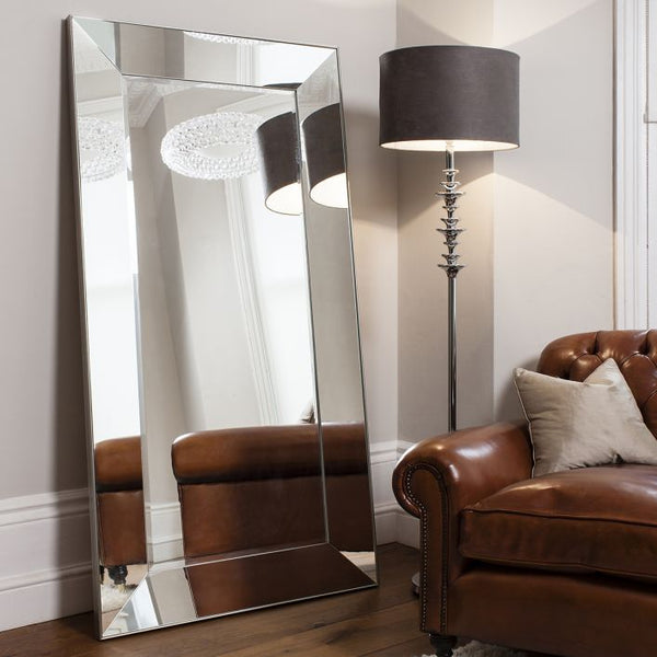 Vicky Leaner Mirror Silver 1830x915mm