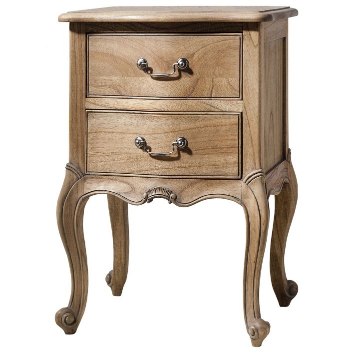 Elegance Bedside Table Weathered 520x430x750mm