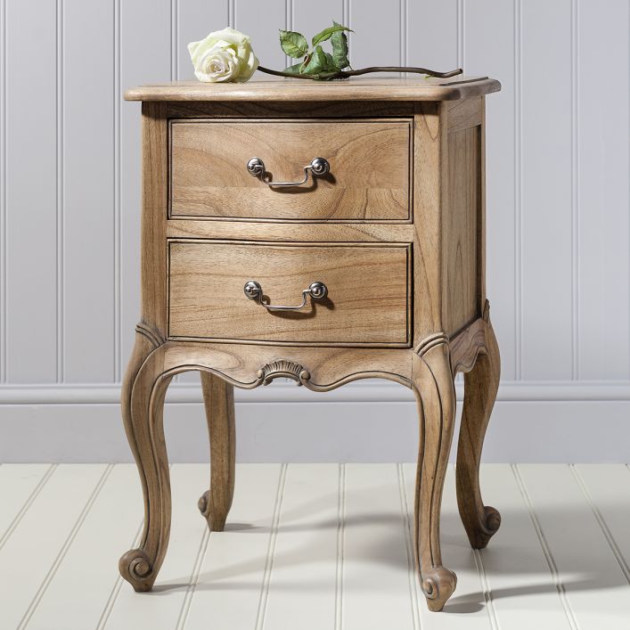 Elegance Bedside Table Weathered 520x430x750mm