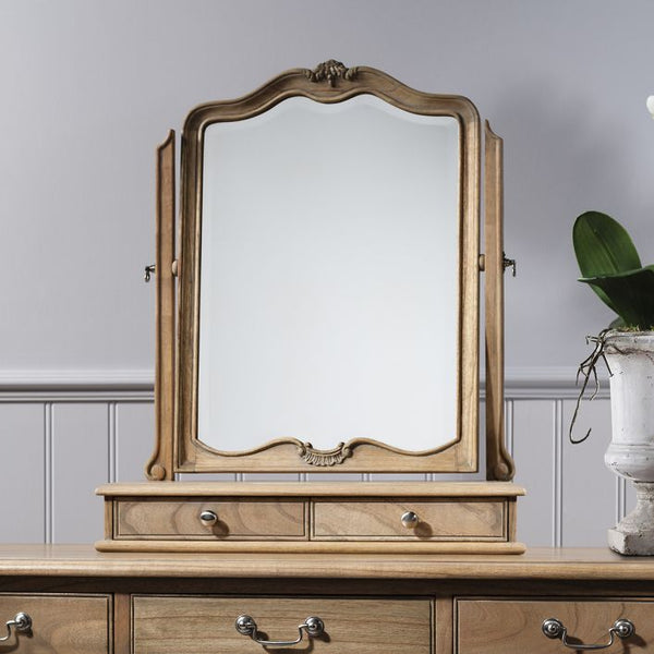 Elegance Dressing Table Mirror Weathered 600x180x730mm