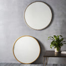 Hagan Round Mirror Antique Gold 800x800mm