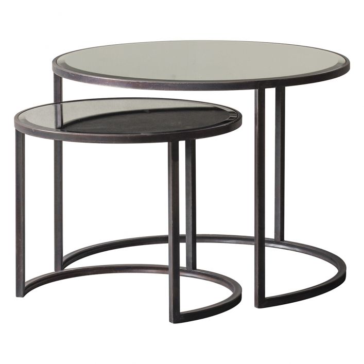 Argyle Coffee Table Nest of 2 Bronze