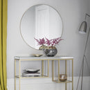 Hallie Round Mirror Champagne 1000mm