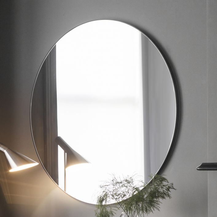 Hallie Round Mirror Black 1200mm