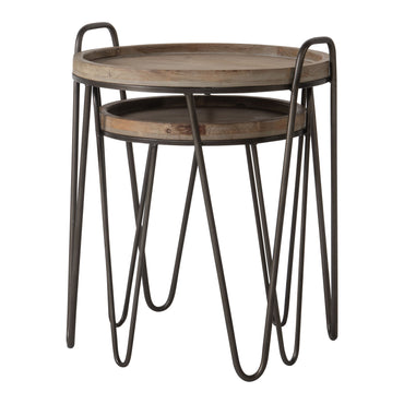 Nuffield Nest of 2 Tables505/410x490/395x920/510mm