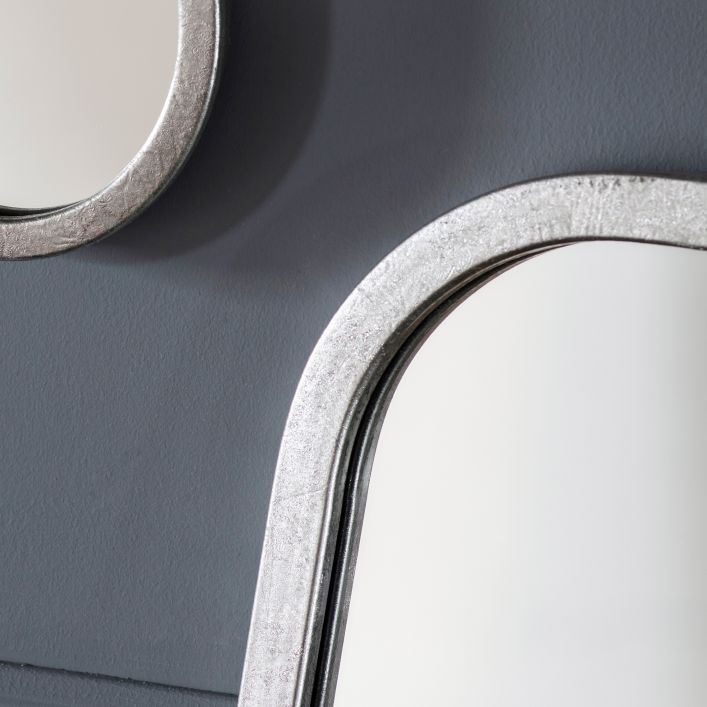 Curve Leaner Mirror Silver 565x1230mm