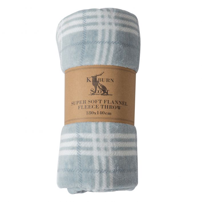 Checkmate Rolled Fleece Duck Egg 1400x1800mm
