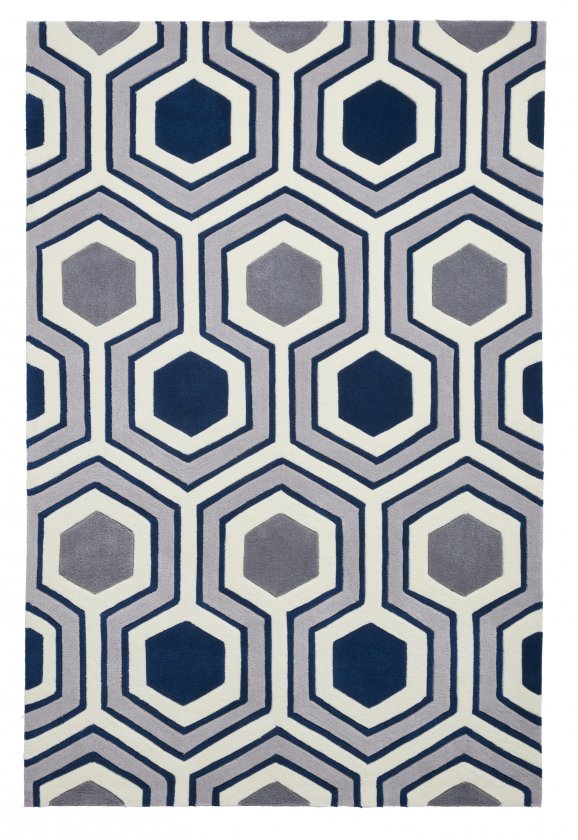 Tokyo 3661 Rug Grey/Navy