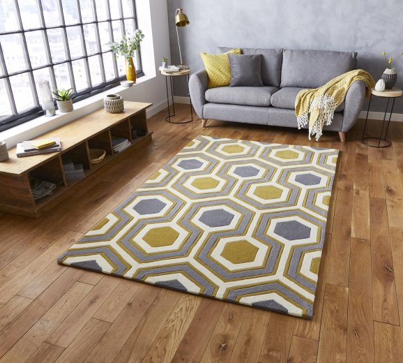 Tokyo 3661 Rug Grey/Yellow