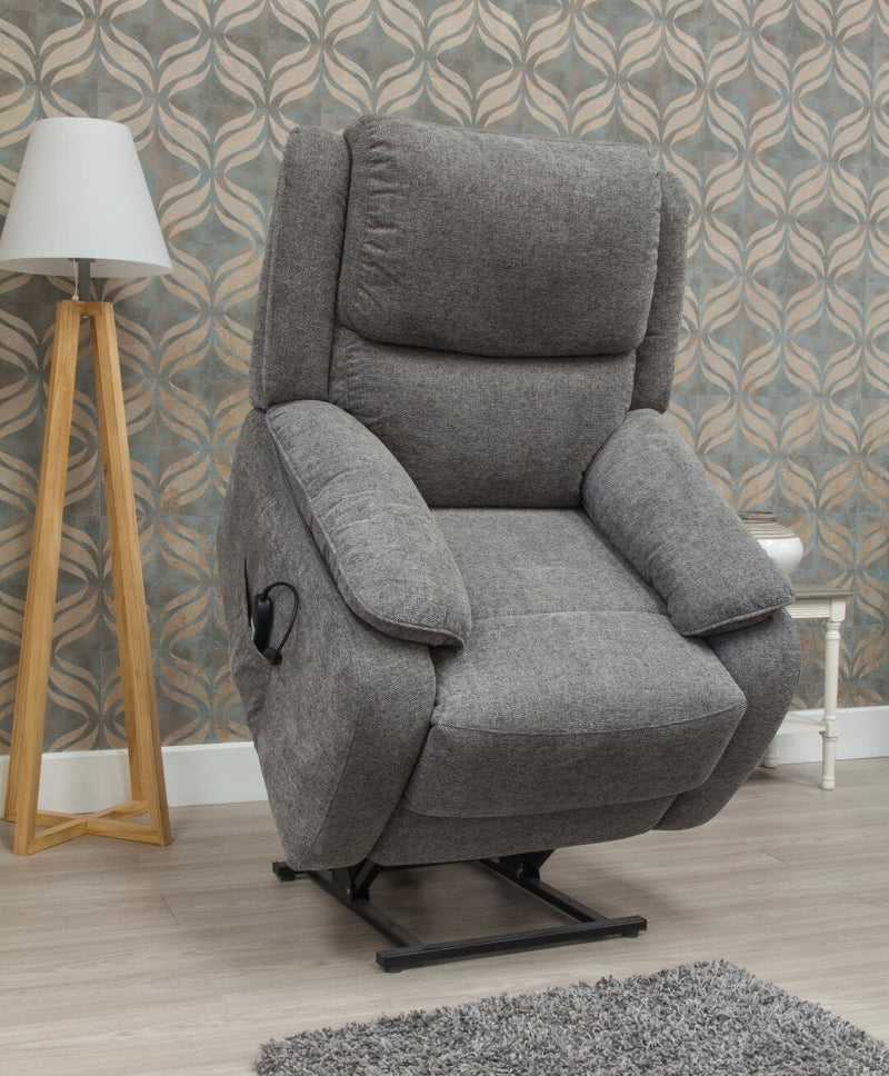 Paris Lift & Rise Reclining Armchair Grey